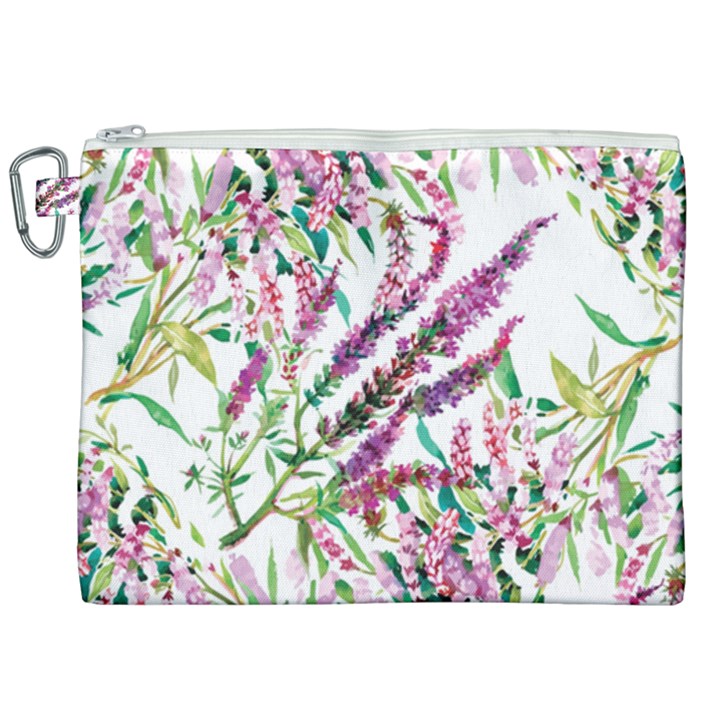 Flowers Canvas Cosmetic Bag (XXL)