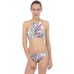 Flowers Racer Front Bikini Set by goljakoff