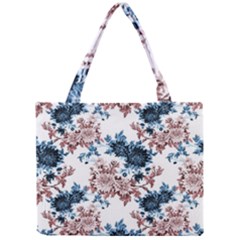 Blue And Rose Flowers Mini Tote Bag by goljakoff