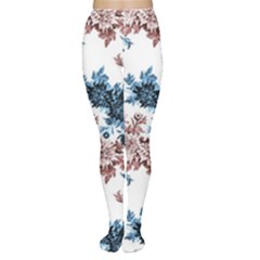 Blue And Rose Flowers Tights by goljakoff