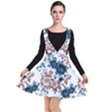 Blue and rose flowers Plunge Pinafore Dress View1