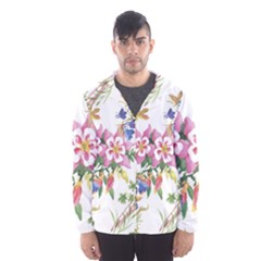 Garden Flowers Men s Hooded Windbreaker by goljakoff