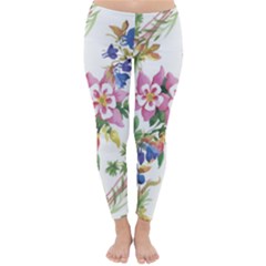 Garden Flowers Classic Winter Leggings by goljakoff