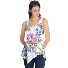 Garden Flowers Sleeveless Tunic by goljakoff