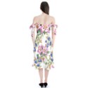 Garden flowers Shoulder Tie Bardot Midi Dress View2