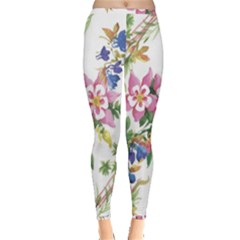 Garden Flowers Inside Out Leggings by goljakoff