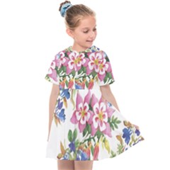 Garden Flowers Kids  Sailor Dress by goljakoff