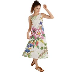 Garden Flowers Summer Maxi Dress by goljakoff