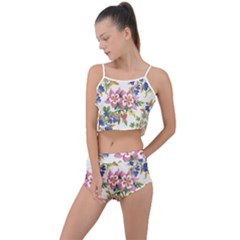 Garden Flowers Summer Cropped Co-ord Set by goljakoff