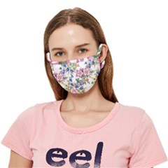 Garden Flowers Crease Cloth Face Mask (adult)