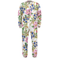 Garden Flowers Pattern Onepiece Jumpsuit (men)  by goljakoff