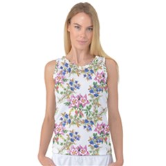 Garden Flowers Pattern Women s Basketball Tank Top by goljakoff