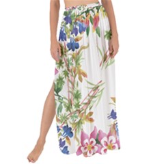 Garden Flowers Pattern Maxi Chiffon Tie-up Sarong by goljakoff