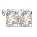 Garden flowers pattern Canvas Cosmetic Bag (Medium) View1