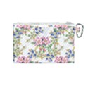 Garden flowers pattern Canvas Cosmetic Bag (Medium) View2