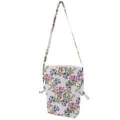 Garden Flowers Pattern Folding Shoulder Bag by goljakoff