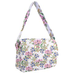 Garden Flowers Pattern Courier Bag by goljakoff