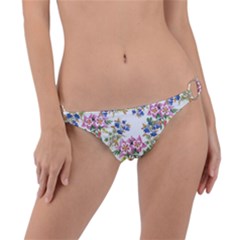 Garden Flowers Pattern Ring Detail Bikini Bottom by goljakoff