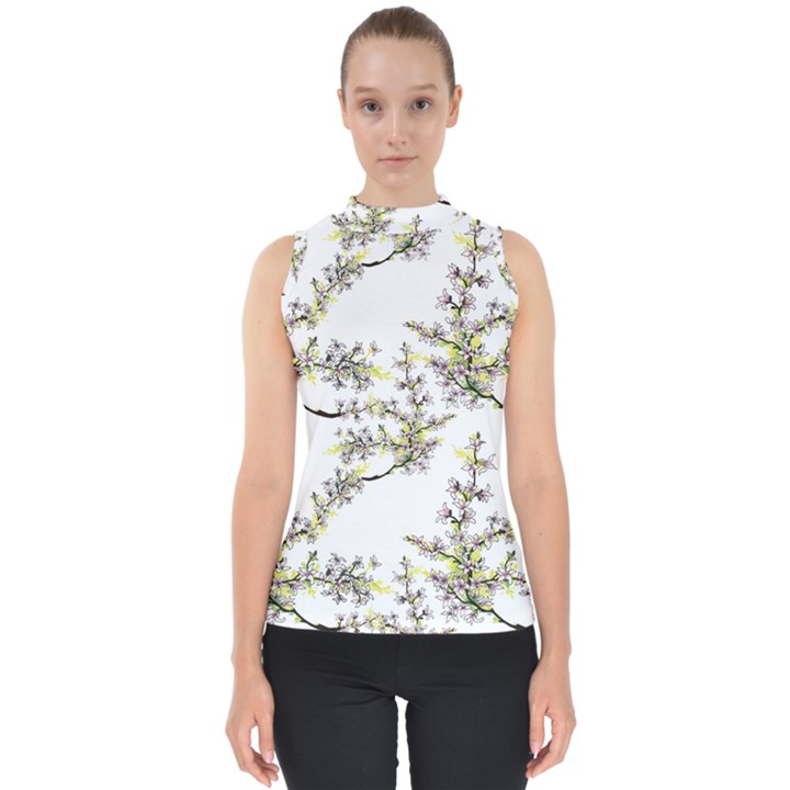 Spring Mock Neck Shell Top