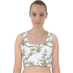 Spring Velvet Racer Back Crop Top by goljakoff