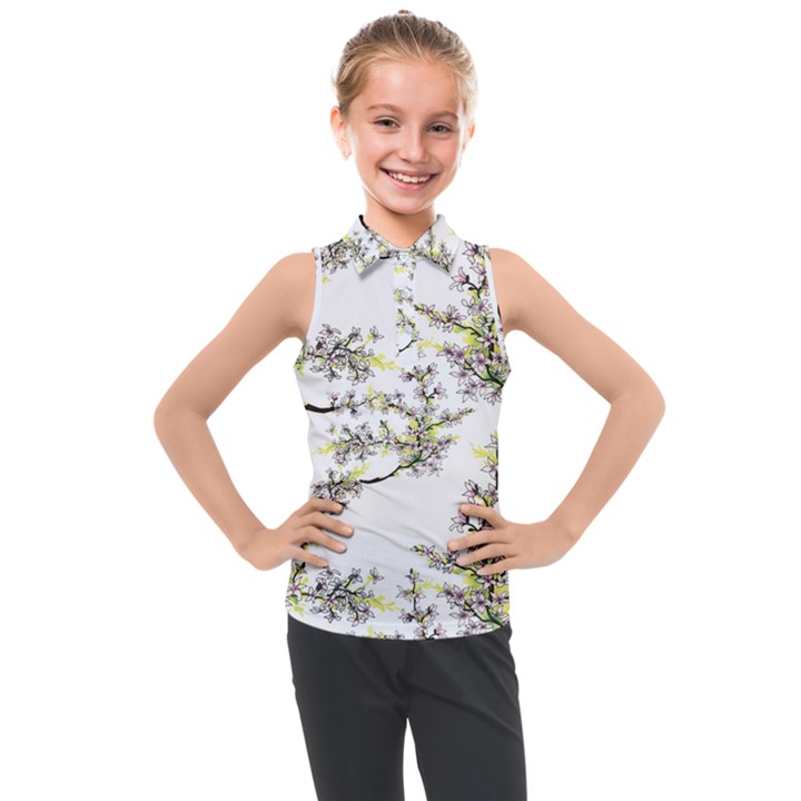 Spring Kids  Sleeveless Polo Tee