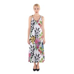 Summer Flowers Sleeveless Maxi Dress by goljakoff