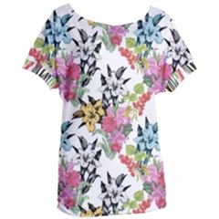 Summer Flowers Women s Oversized Tee by goljakoff