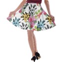 Summer flowers A-line Skater Skirt View2