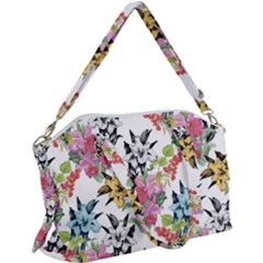 Summer Flowers Canvas Crossbody Bag by goljakoff