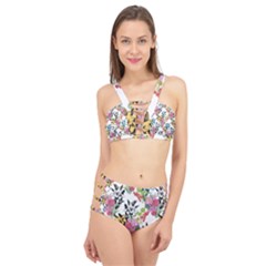 Summer Flowers Cage Up Bikini Set by goljakoff