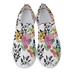 Summer Flowers Women s Slip On Sneakers by goljakoff