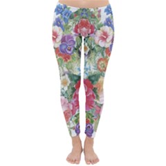 Beautiful Flowers Classic Winter Leggings by goljakoff