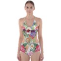 Beautiful flowers Cut-Out One Piece Swimsuit View1