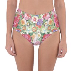 Beautiful Flowers Reversible High-waist Bikini Bottoms by goljakoff