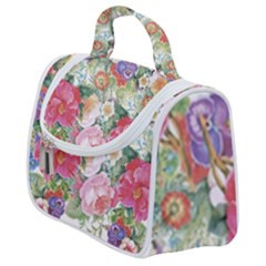 Beautiful Flowers Satchel Handbag by goljakoff