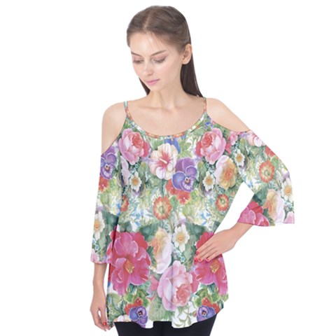 Beautiful Flowers Flutter Tees by goljakoff