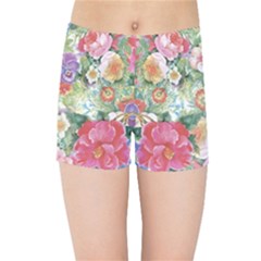 Beautiful Flowers Kids  Sports Shorts by goljakoff