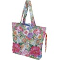 Beautiful flowers Drawstring Tote Bag View1