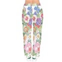 Beautiful flowers Women velvet Drawstring Pants View2