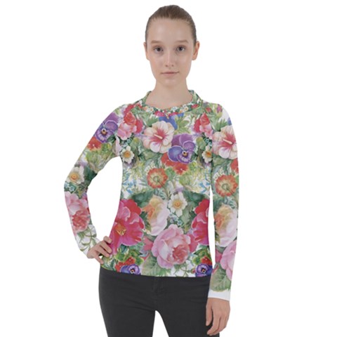 Beautiful Flowers Women s Pique Long Sleeve Tee by goljakoff