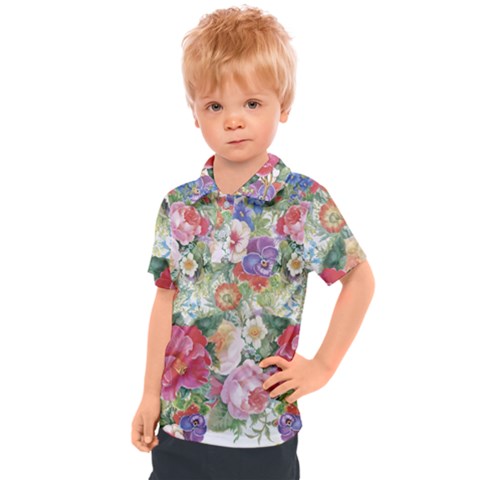 Beautiful Flowers Kids  Polo Tee by goljakoff