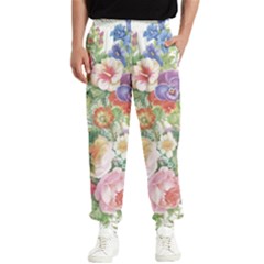 Beautiful Flowers Men s Elastic Waist Pants by goljakoff