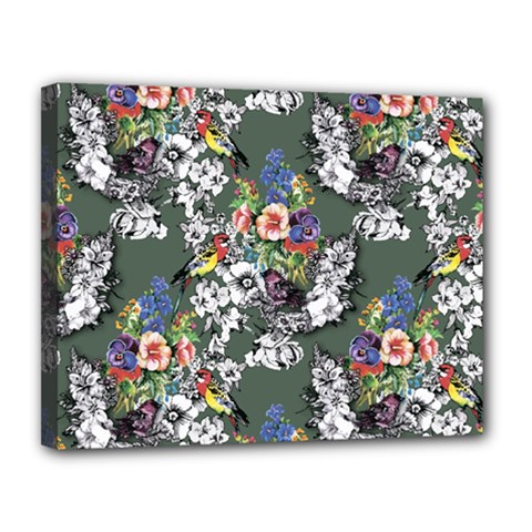 Garden Canvas 14  X 11  (stretched) by goljakoff