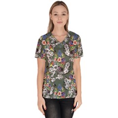 Garden Women s V-neck Scrub Top by goljakoff