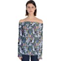 Garden Off Shoulder Long Sleeve Top View1