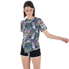 Garden Asymmetrical Short Sleeve Sports Tee