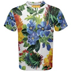 Flowers Men s Cotton Tee by goljakoff