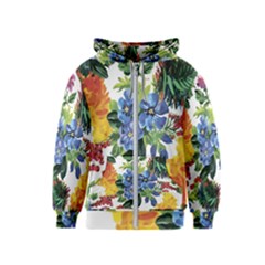 Flowers Kids  Zipper Hoodie by goljakoff