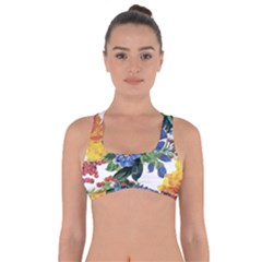 Flowers Got No Strings Sports Bra by goljakoff