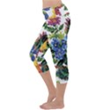 Flowers Capri Yoga Leggings View2